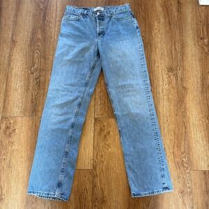 VTG Gap Loose Fit Jeans Womens 29x30 light Wash High Rise Button Fly Denim y2k